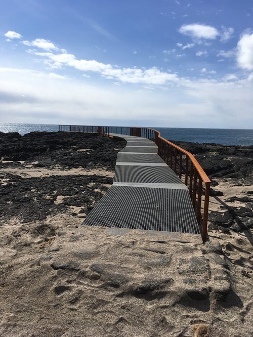 Uppbygging við Brimketil, sem hönnuð var af Landmótun.