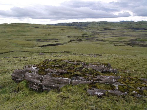 Útsýni frá Fjallabaksvegi yfir fyrirhugað lónsstæði. Mynd: Ingibjörg Eiríksdóttir