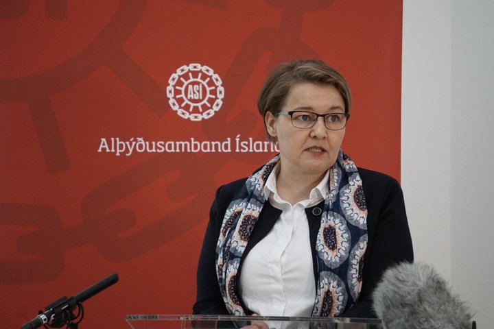 Drífa Snædal er forseti Alþýðusambands Íslands.