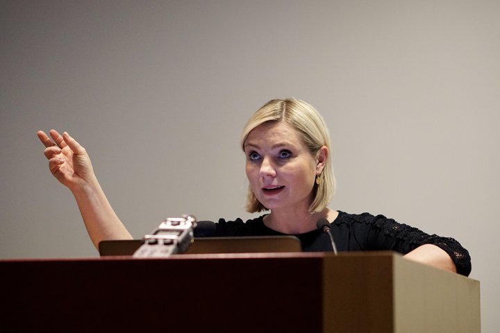 Lilja Alfreðsdóttir menningar- og viðskiptaráðherra.