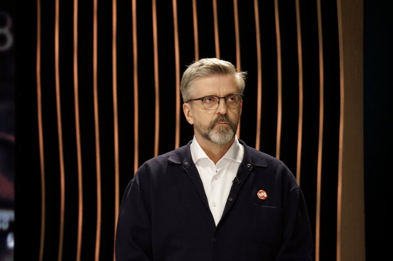 Gunnar Smári Egilsson leiddi Sósíalista í öðru Reykjavíkurkjördæminu og kom fram í leiðtogaumræðum fyrir hönd flokksins. Mynd: Bára Huld Beck