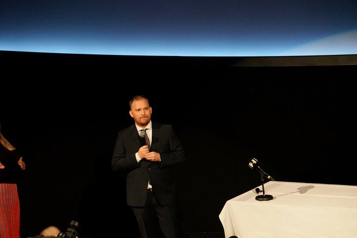 Arnar Már Magnússon, forstjóri Play, á kynningu á starfsemi félagsins á þriðjudag.