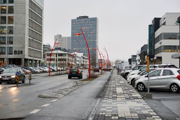 Borgartún, fjármálahverfi Reykjavíkur.