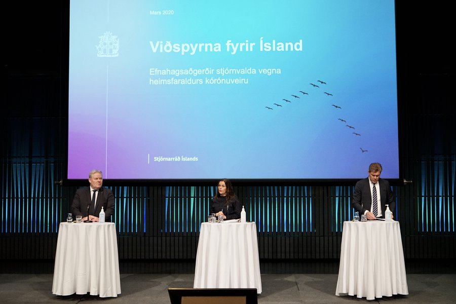 Mynd: Bára Huld Beck Blaðamannafundur – Aðgerðir vegna COVID-19 þann 21. mars 2020