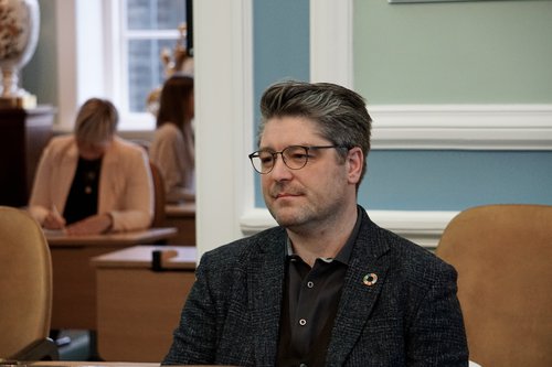 Orri Páll Jóhannsson, þingmaður VG stóð að áliti meirihluta nefndarinnar. Mynd: Bára Huld Beck