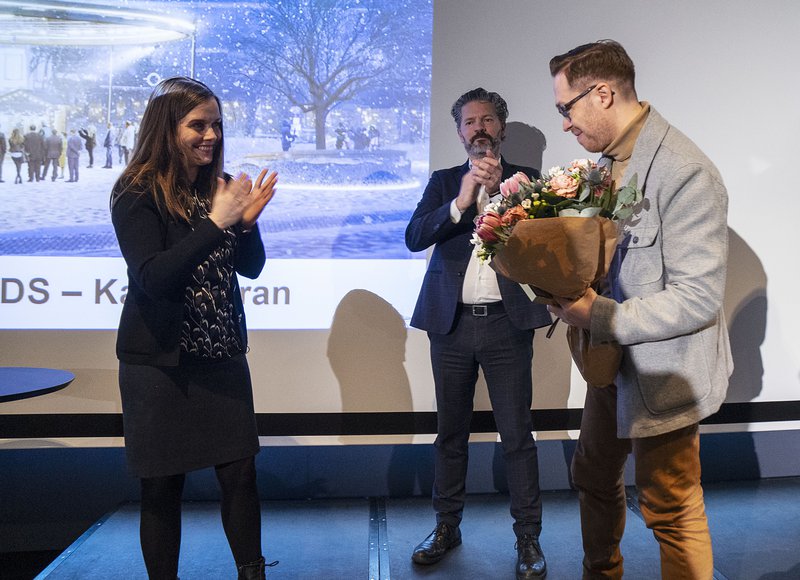 Katrín ávarpaði fundinn í dag.