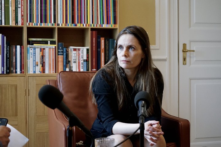 Katrín Jakobsdóttir forsætisráðherra hefur komið 102 sinnum fram í sjónvarpsþáttum RÚV frá árinu 2018.
