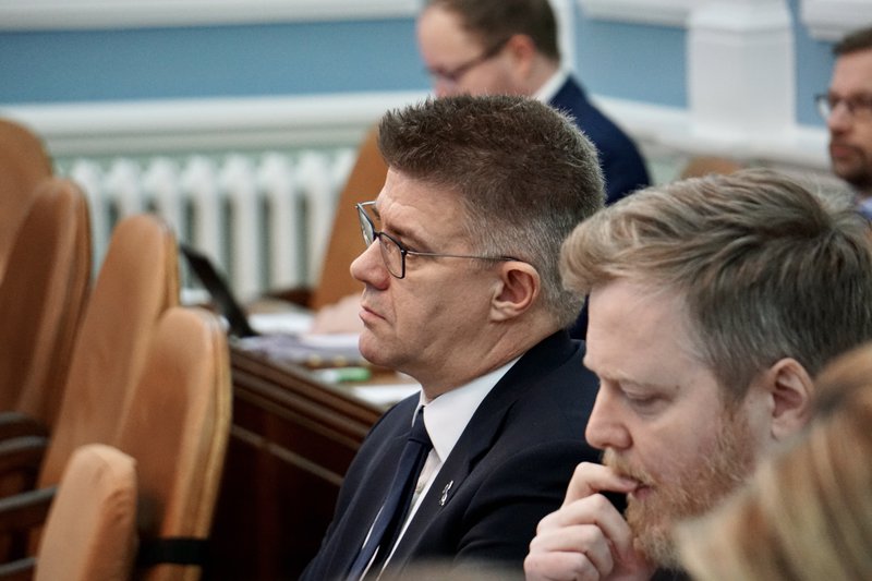 Þingmenn Miðflokksins sem sátu á Klaustur bar og viðhöfðu niðrandi ummæli um samferðafólk sitt sitja enn á þingi þrátt fyrir að hafa verið útilokaðir um stund. Mynd: Bára Huld Beck