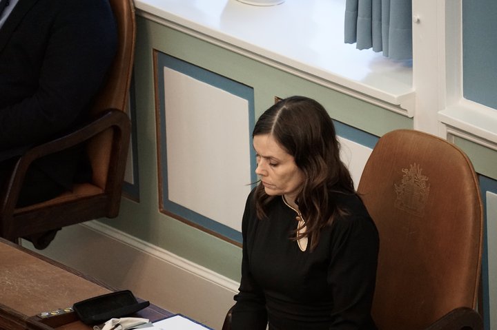 Katrín Jakobsdóttir, formaður Vinstri grænna og forsætisráðherra.
