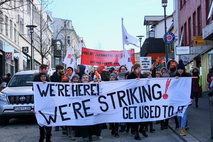 Samstöðufundur 8. mars 2019 - Verkfall hótelstarfsmanna