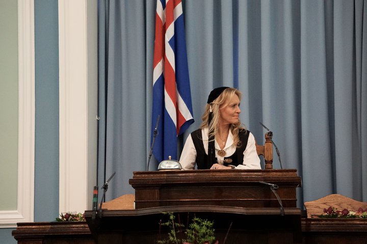 Þorgerður Katrín Gunnarsdóttir formaður Viðreisnar.