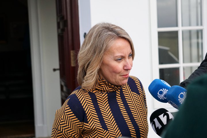 Sigríður Á. Andersen sagði af sér embætti vegna dóms Mannréttindadómstólsins í Landsréttarmálinu.