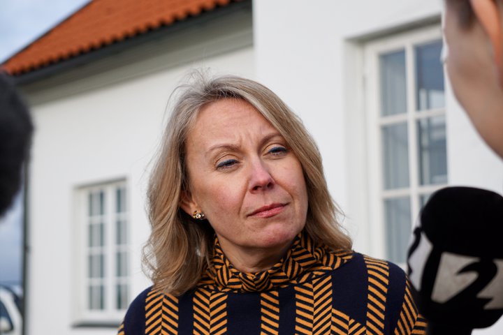Sigríður Á. Andersen þegar hún yfirgaf sinn síðasta ríkisráðsfund. Að minnsta kosti í bili.