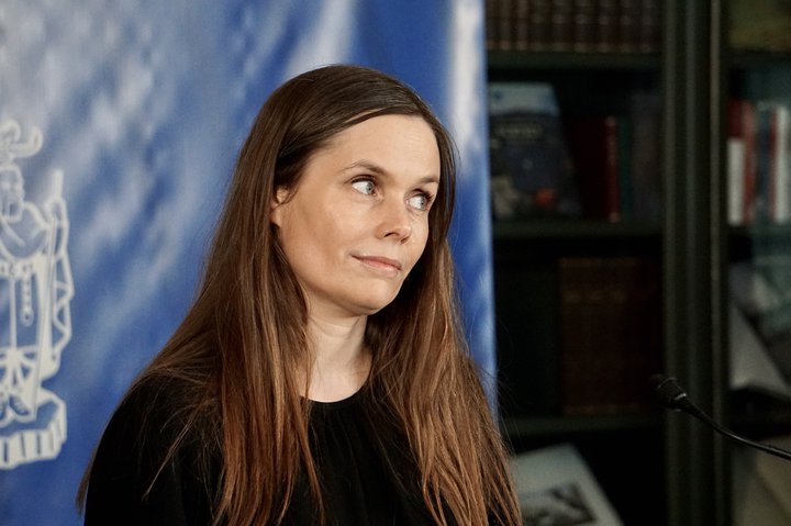 Katrín Jakobsdóttir, formaður Vinstri grænna og forsætisráðherra.