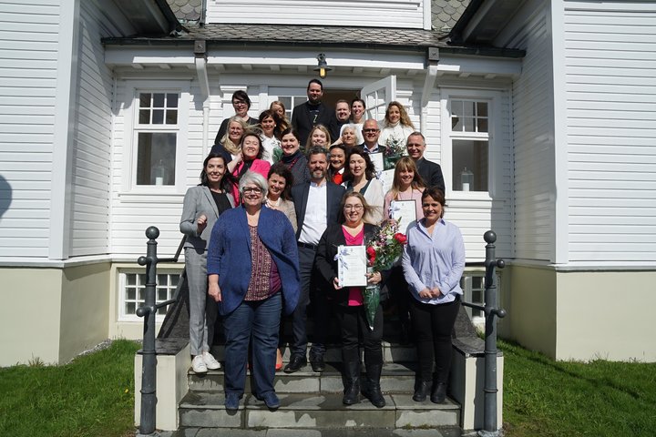 Frá afhendingu verðlaunanna.