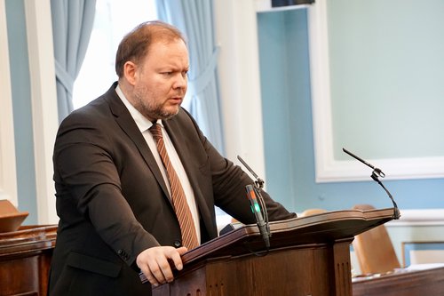 Bergþór Ólason mun tala tvisvar fyrir hönd Miðflokksins í kvöld. Mynd: Bára Huld Beck.