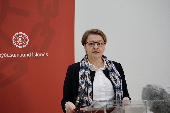 Drífa Snædal, forseti ASÍ.