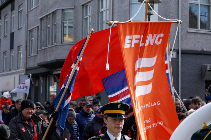 Tæp­lega helm­ingur félags­manna Efl­ingar stétt­ar­fé­lags er fólk af erlendum upp­runa þar af helm­ing­ur­inn Pól­verj­ar