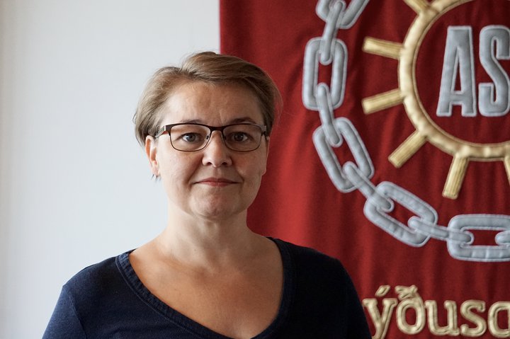 Drífa Snædal er forseti Alþýðusambands Íslands.