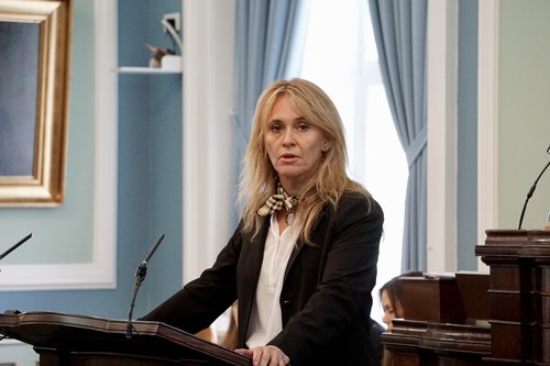 Þorgerður K. Gunnarsdóttir spurði með hvaða hætti Katrín myndi taka málið upp við Blinken. Mynd: Bára Huld Beck
