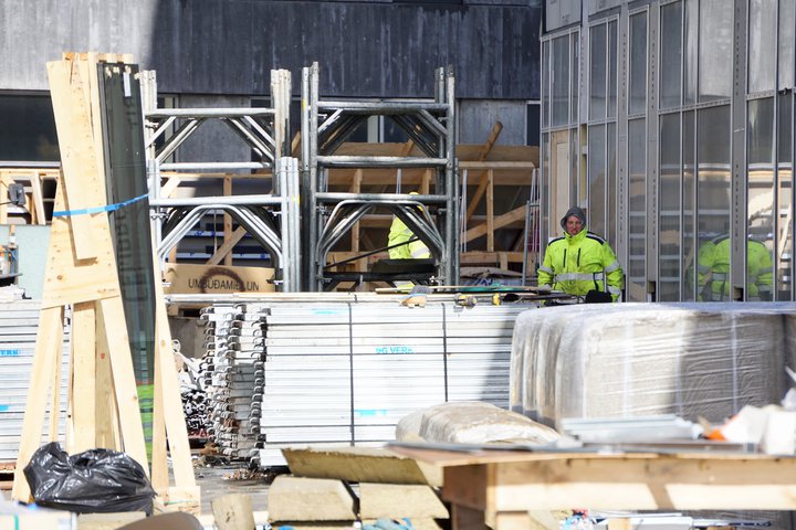 Stór hluti þeirra sem starfa í íslenska byggingageiranum eru erlendir ríkisborgarar.