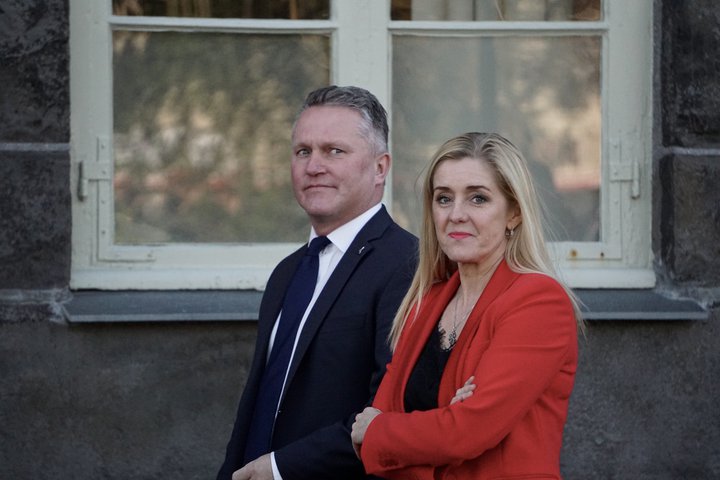 Bryndís Haraldsdóttir, þingmaður Sjálfstæðisflokksins, og kollegi hennar Njáll Trausti Friðbertsson.
