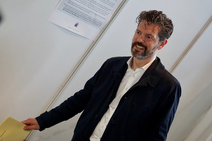 Dagur B. Eggertsson, borgarstjóri í Reykjavík, þegar hann kaus í síðustu sveitarstjórnarkosningum.