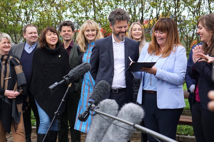 Meirihluti borgarstjórnar í Reykjavíkur samanstendur af Samfylkingu, Viðreisn, Pírötum og Vinstri grænum.