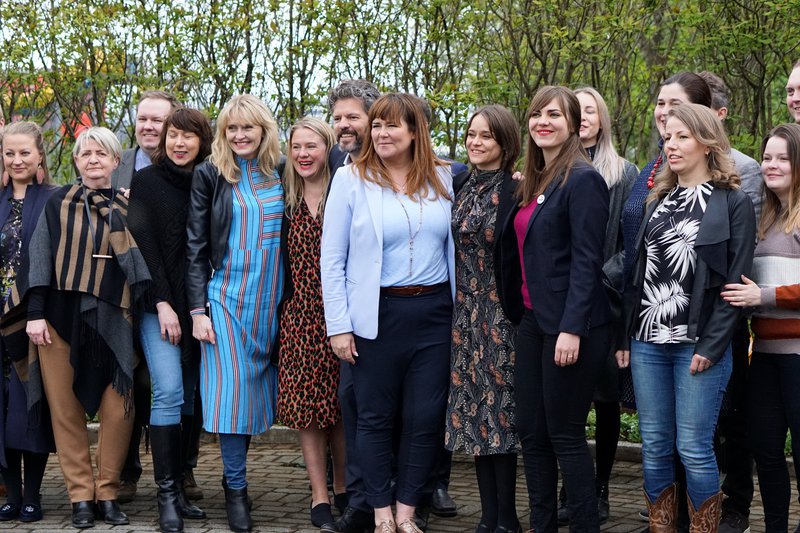 Frá undirritun meirihlutasáttmálans árið 2018. Mynd: Bára Huld Beck.