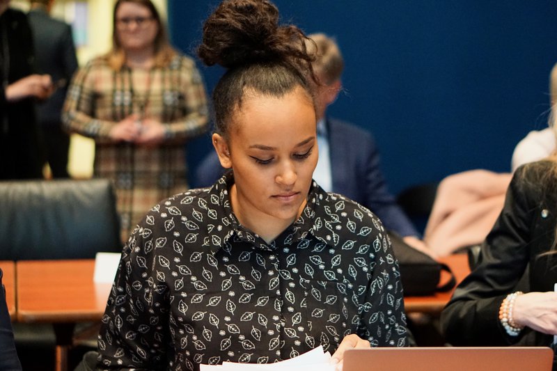 Sanna Magdalena Mörtudóttir borgarfulltrúi Sósíalistaflokksins. Mynd: Bára Huld Beck.