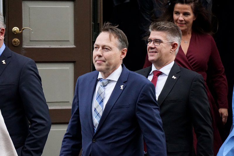 Birgir Þórarinsson og Gunnar Bragi Sveinsson við þingsetningu árið 2019. Mynd: Bára Huld Beck