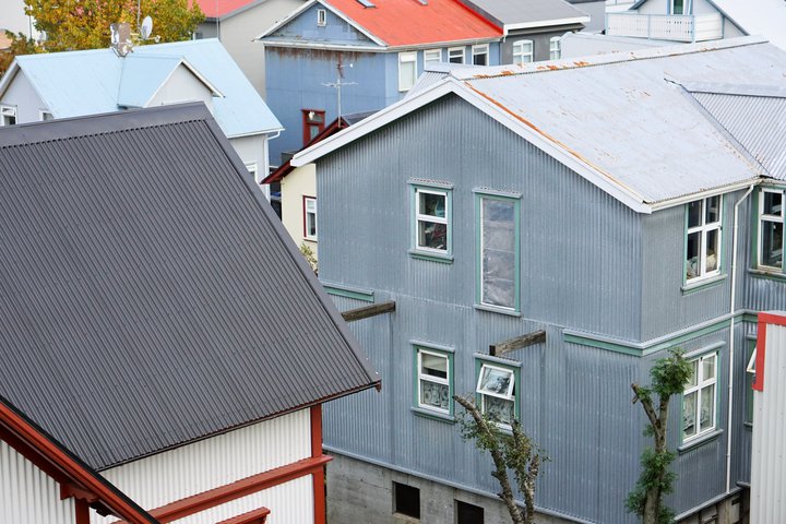 Hús í miðbæ Reykjavíkur