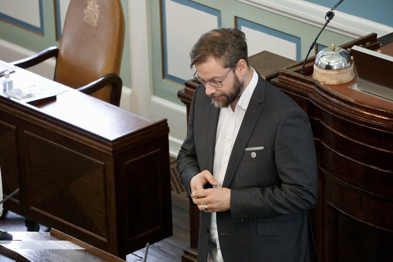 Björn Leví Gunnarsson þingmaður Pírata. Mynd: Bára Huld Beck.