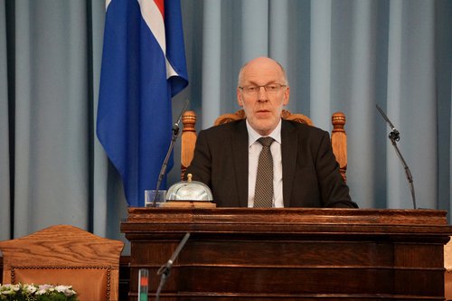 Steingrímur J. Sigfússon, þingforseti.