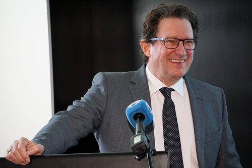 Kristján Þór Júlíusson á blaðamannafundi vegna veiðigjalda