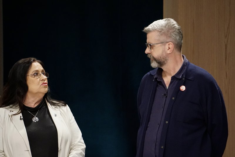 Inga Sæland og Gunnar Smári Egilsson. Mynd: Bára Huld Beck