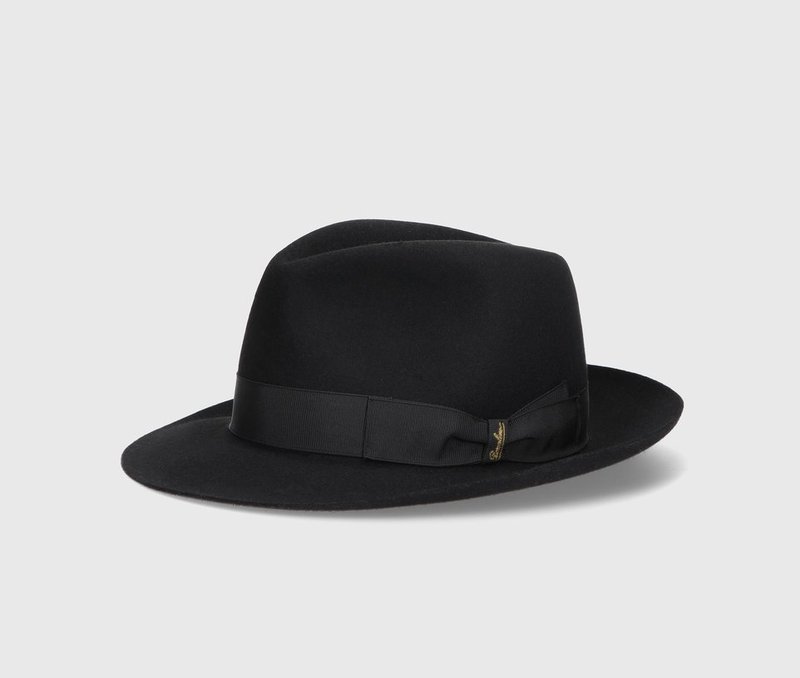 Svartur Borsalino hattur. Mynd: Borsalino