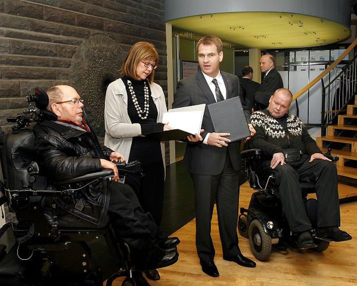 Evald Krog á Alþingi Íslendinga fyrir nokkrum árum.