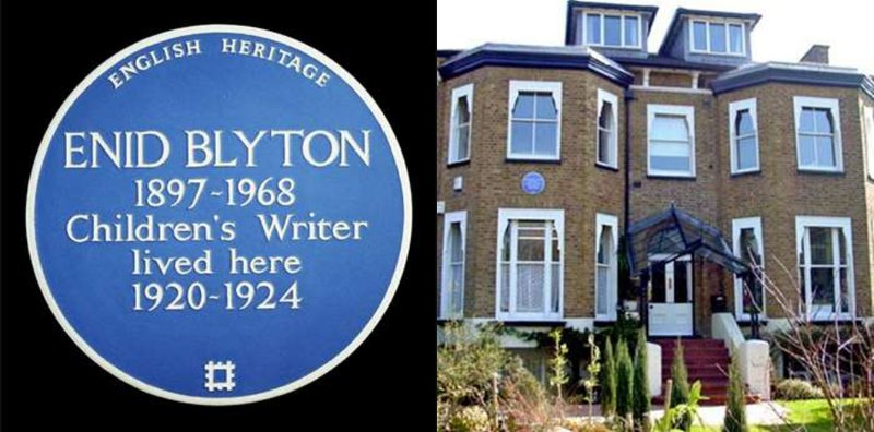 Minningarskjöldurinn í Chessington. Mynd: English Heritage