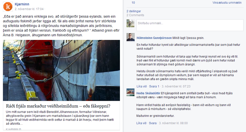Ummæli við greinina.