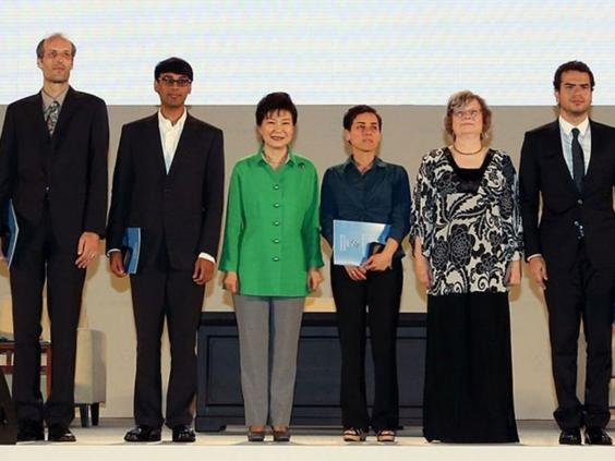 Fields verðlaunin afhent, árið 2014.