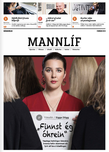 Fimmta útgáfa Mannlífs - Sigga Dögg á forsíðunni