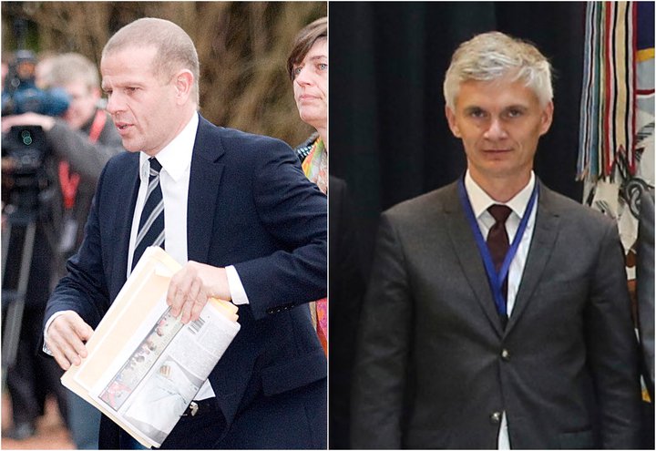 Lars Findsen og Thomas Ahrenkiel. Þeir hafa nýlega verið látnir taka pokann sinn.