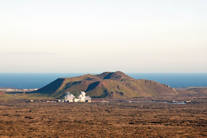 Landris hefur orðið vestan við fjallið Þorbjörn.