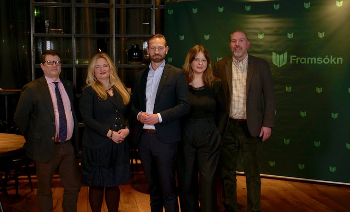 Fimm efstu á lista Framsóknarflokksins í Reykjavík.