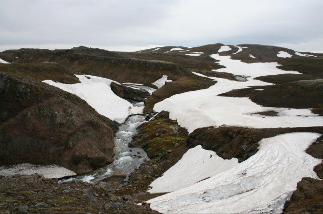 Ónefnd á í Geitdalsá sem veitt yrði í miðlunarlónið með skurði. Mynd: Matsáætlun Arctic Hydro