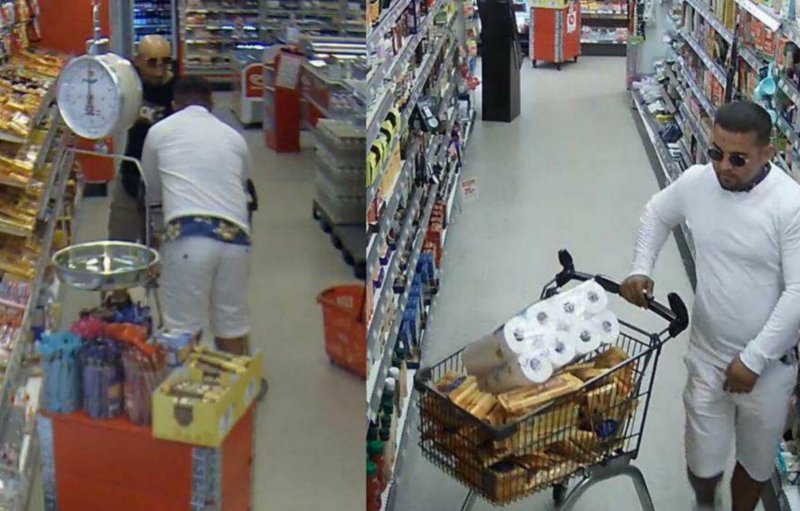 Levokovic menn í ránsferð í verslun í Svíþjóð.