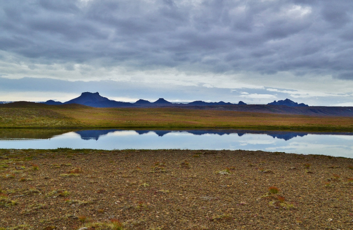 Jarlhettur við Langjökul.
