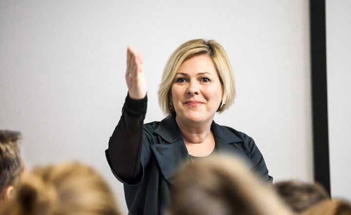 Halla Tómasdóttir forsetaframbjóðandi.