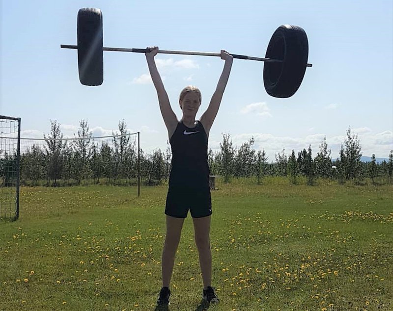 Helena nýtur þess að stunda mikla hreyfingu og þess vegna skiptir hana máli að halda rútínu.